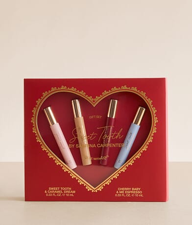 Sabrina Carpenter 4 Pack Sweet Tooth Travel Fragrance Set front view