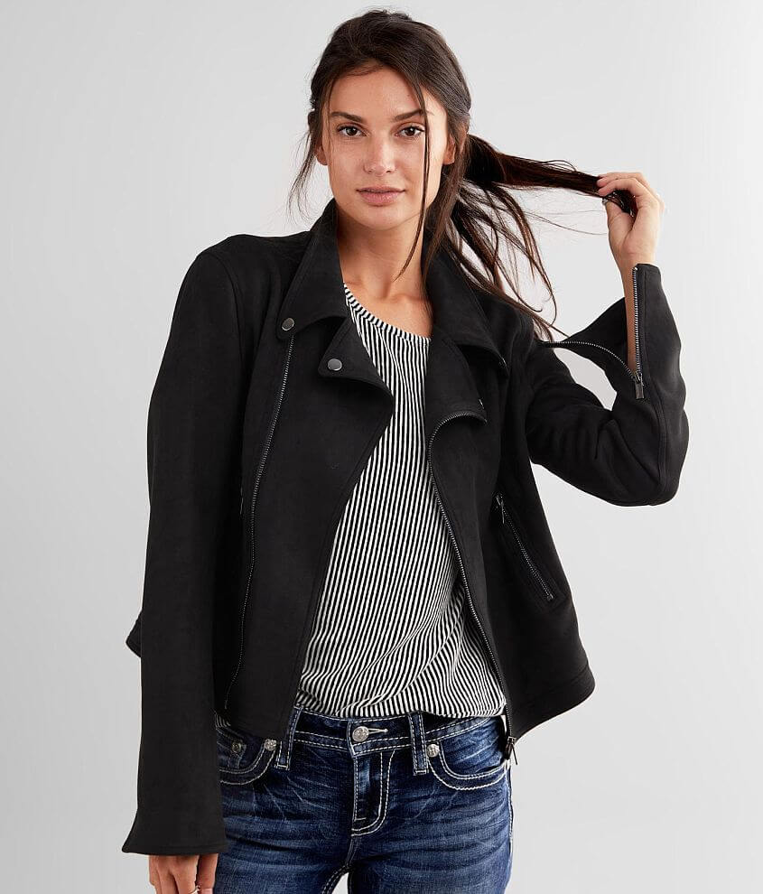 Daytrip Faux Suede Moto Jacket