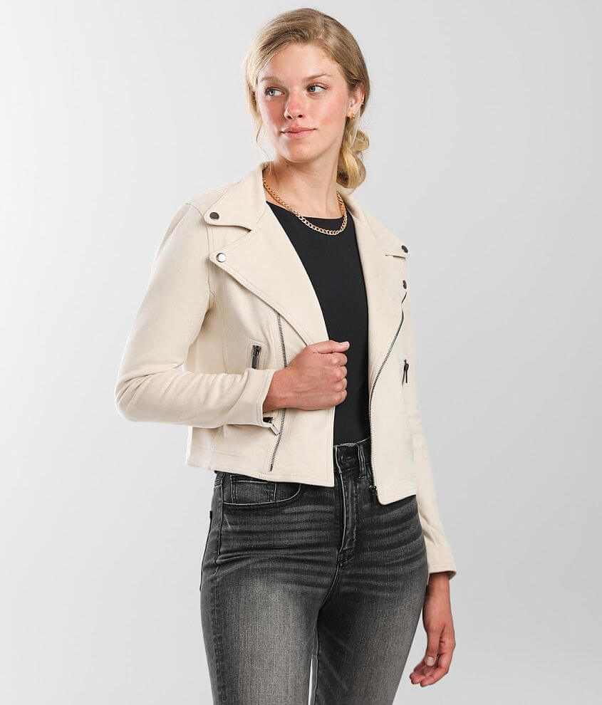 Taupe suede clearance jacket womens