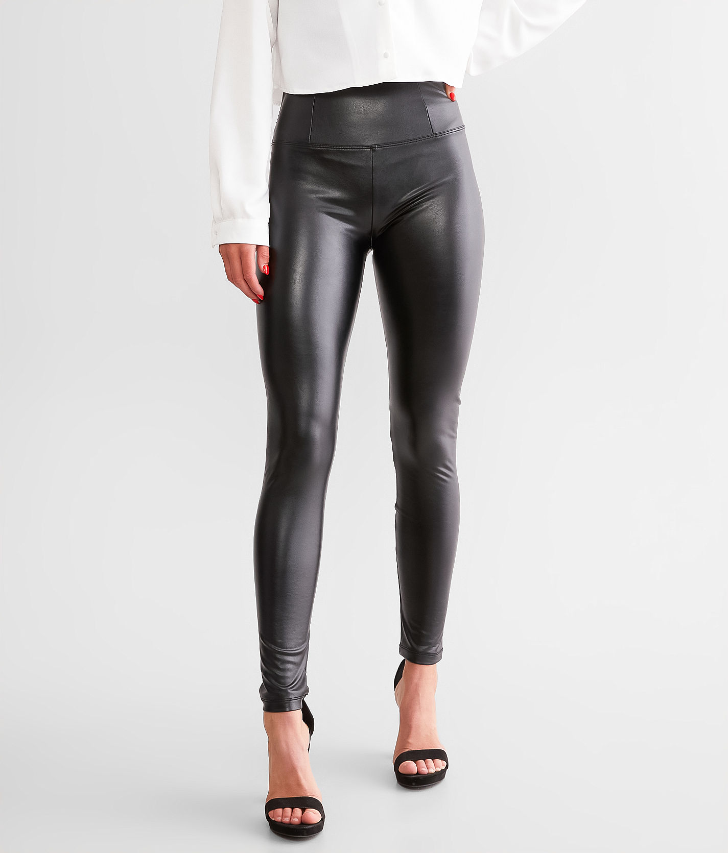 Faux Leather High-Rise Leggings | Forever 21