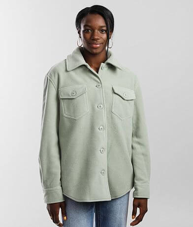 Shinestar Fleece Shacket FULL_LEFT_SIDE