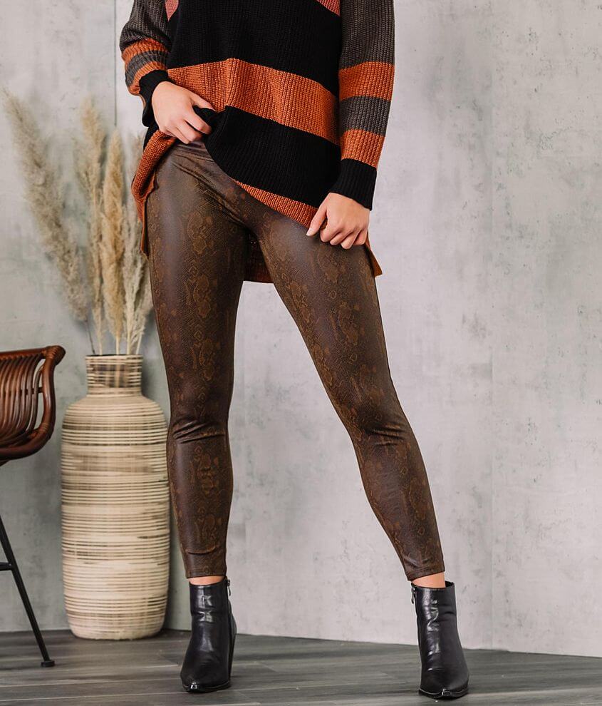 Coated Stretch Leggings