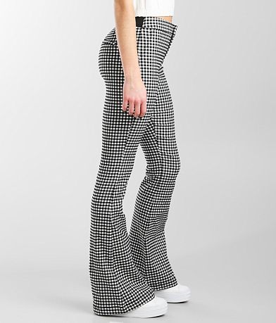Shinestar Gingham Flare Stretch Pant FULL_RIGHT_SIDE