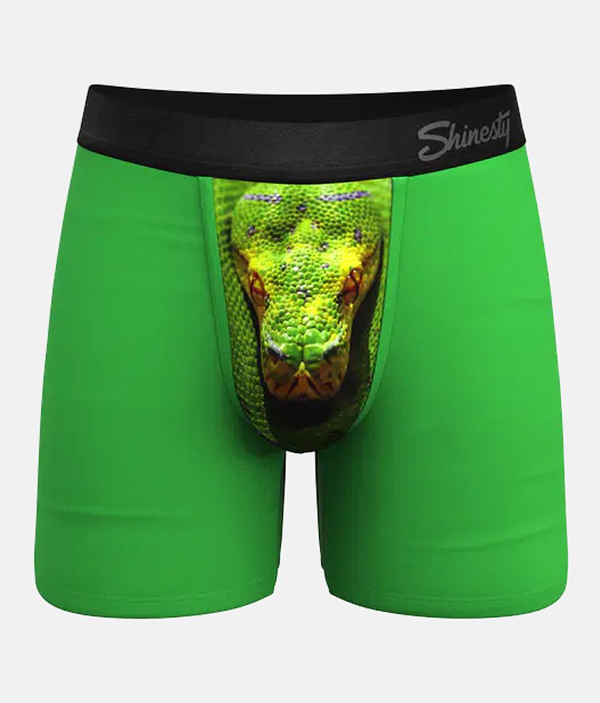 Crazy Boxer Outdoor Snake Men's Boxer Briefs Green