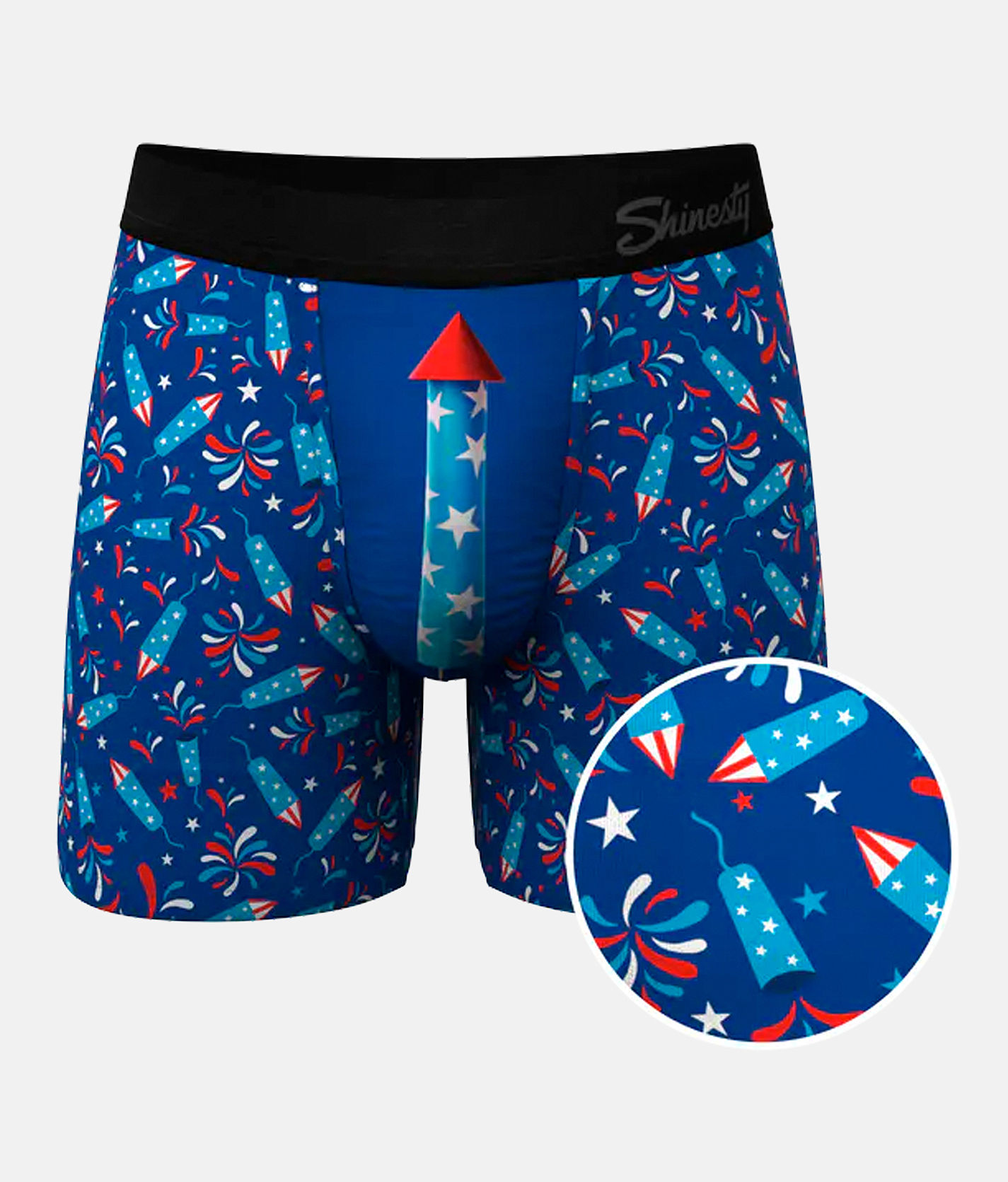 Shinesty® The Crotch Rocket Stretch Boxer Briefs - Men's