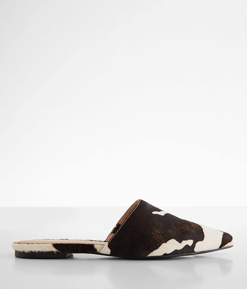 Shu Shop Agnetta Cow Print Leather Mule front view