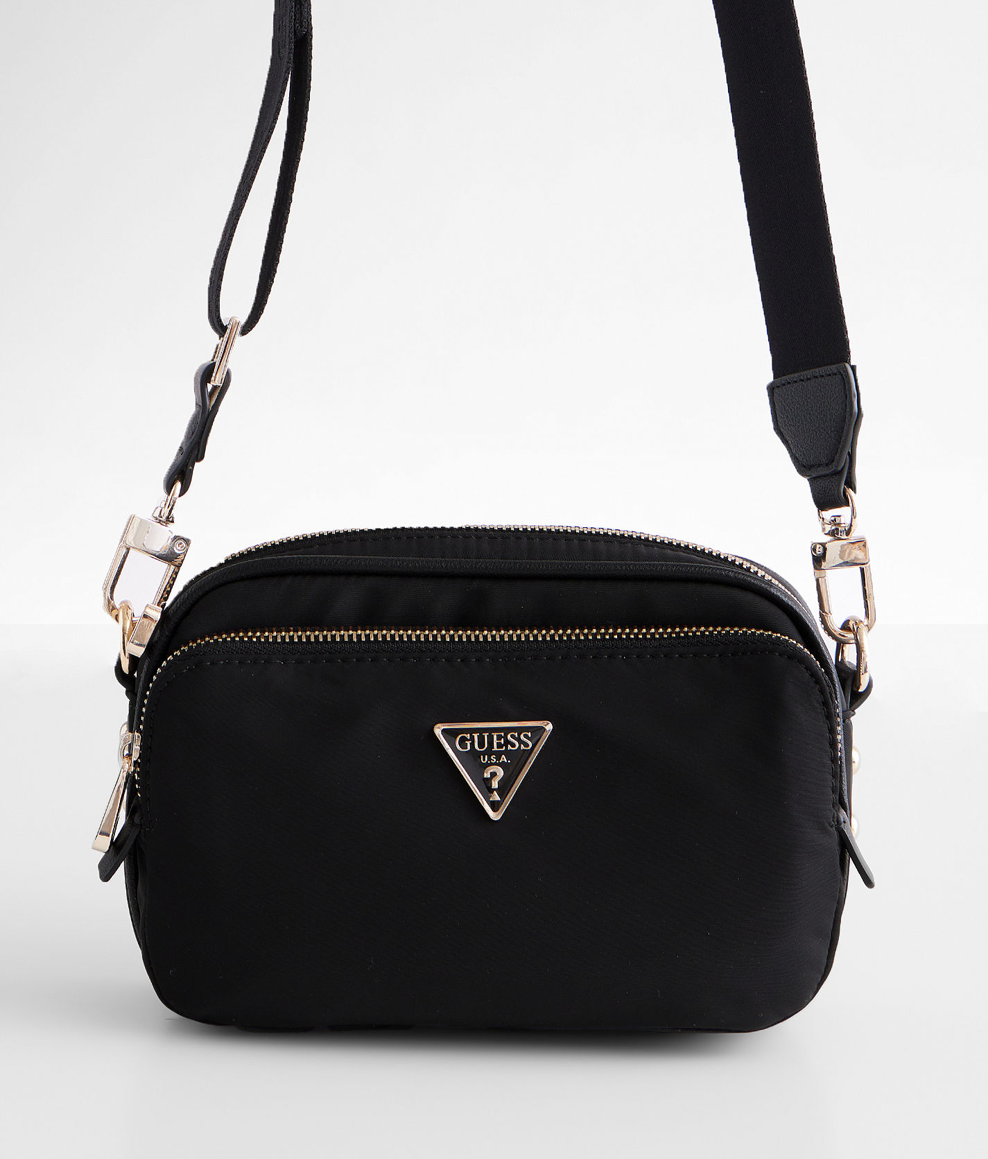 Black crossbody bag guess hot sale