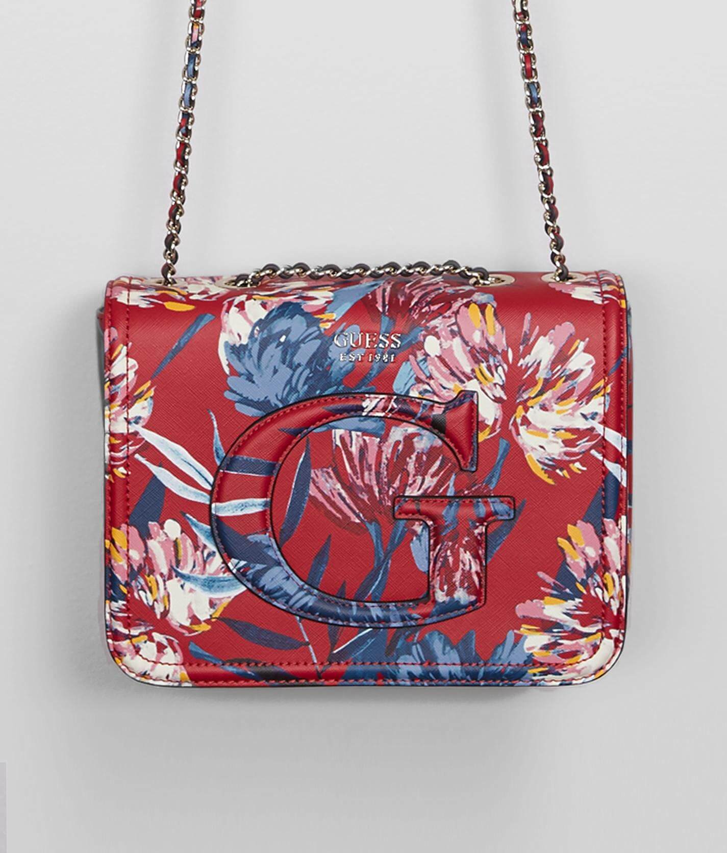 guess floral sling bag