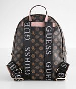 Guess Vikky Backpack - Women's Bags & Wallets in Mocha Logo Multi
