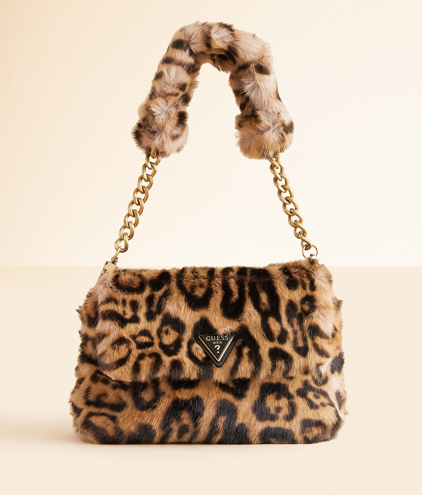 Guess cow print bag sale