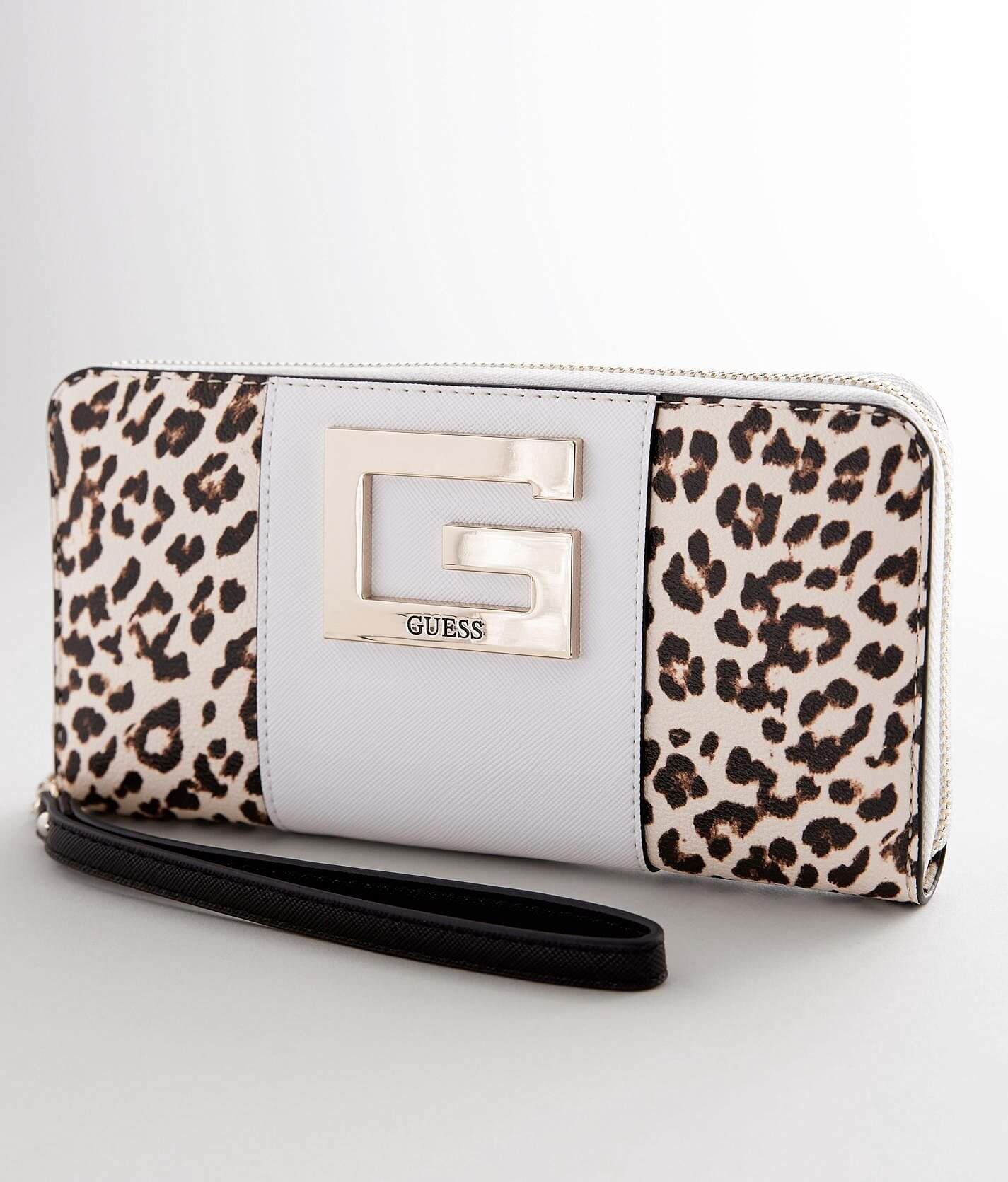 Guess Kamryn Leopard Wallet Women's Bags in Leopard Multi | Buckle