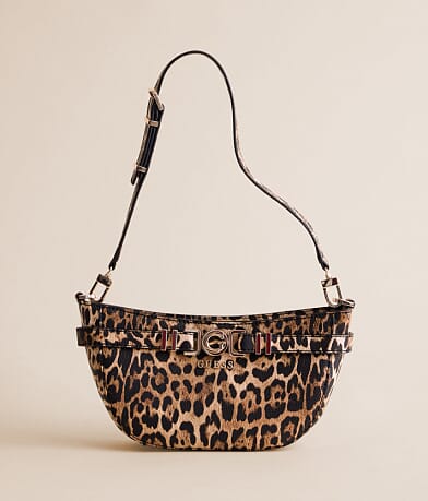 Guess Cirene Leopard Purse front view