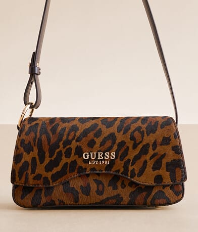Guess Domitilla Leopard Purse front view