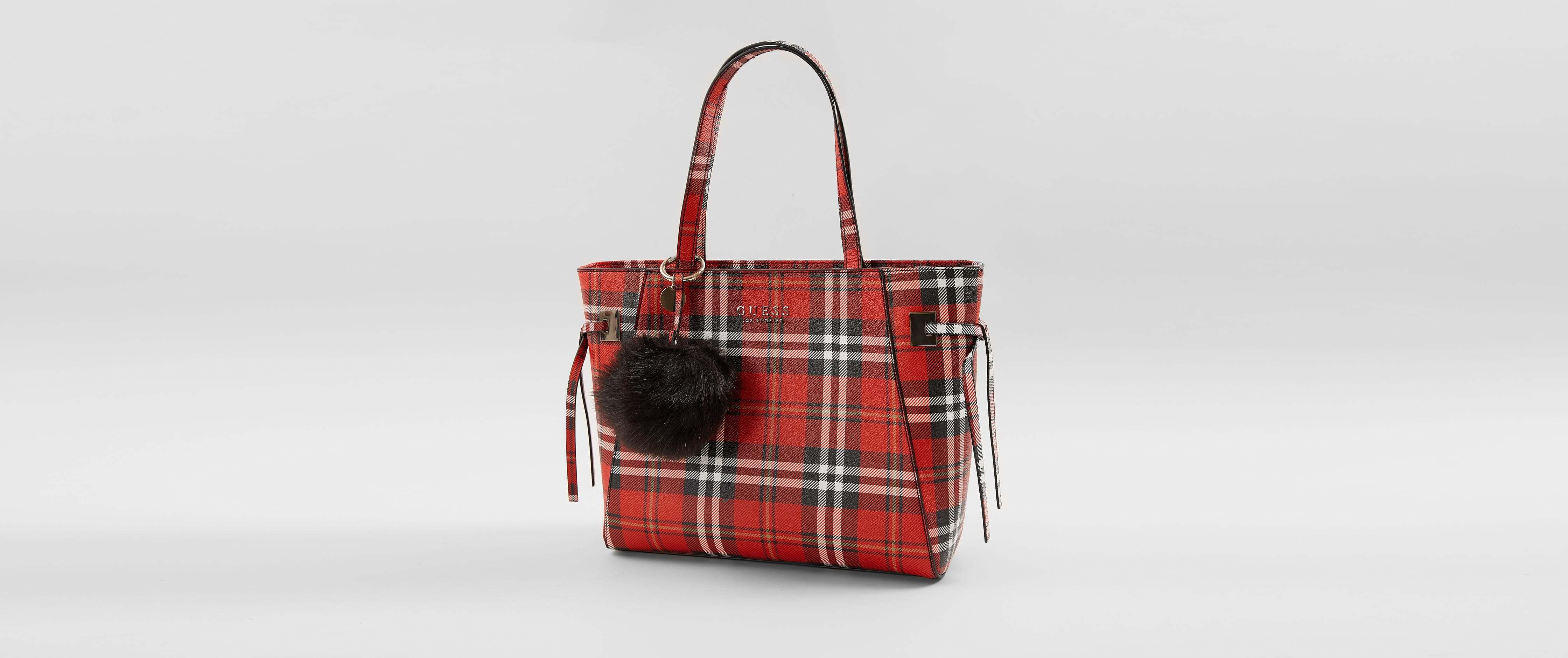 guess checkered bag