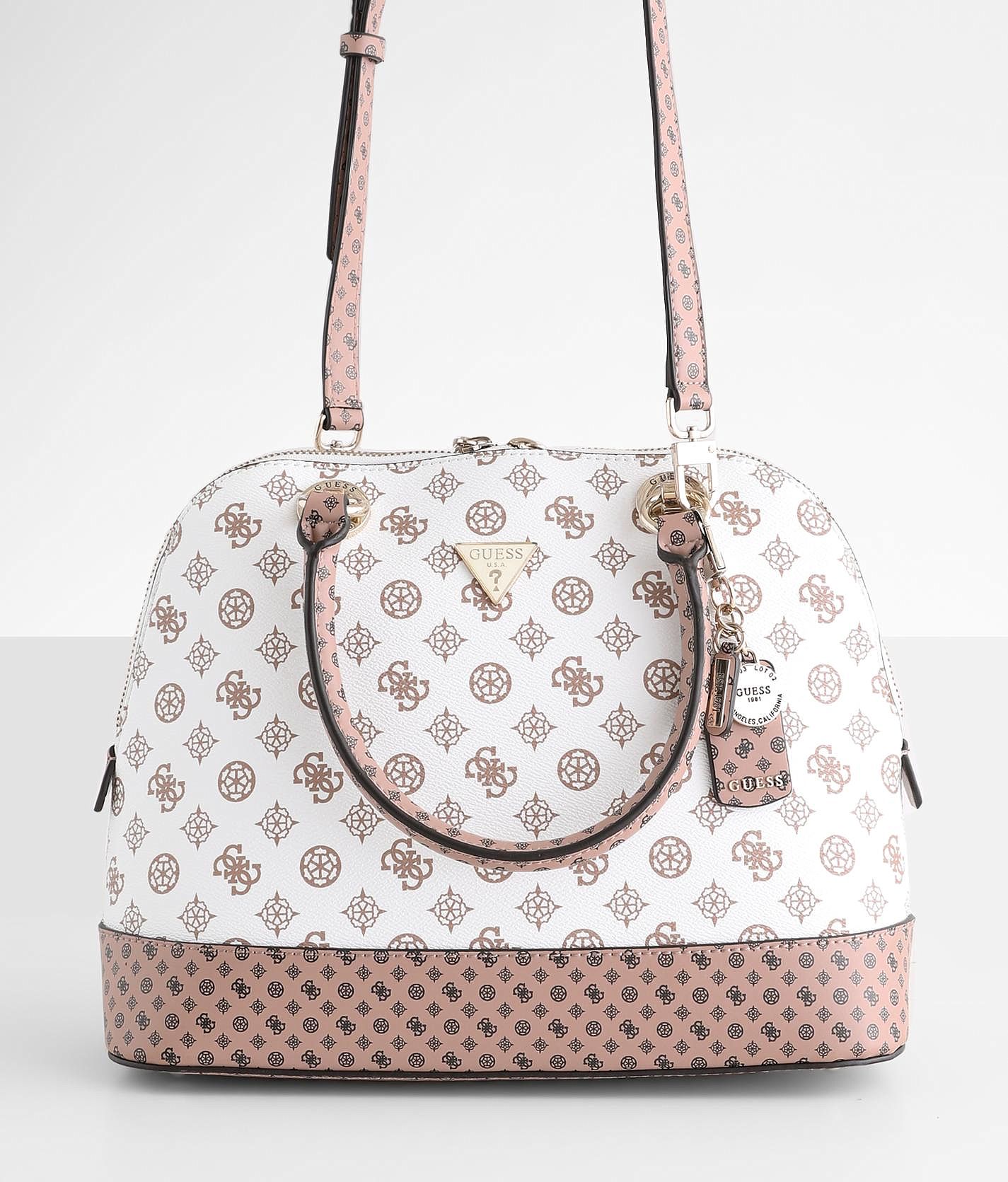 Guess Cessily Dome Purse Women's Bags Wallets in White Multi