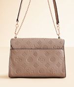 GUESS schoudertas Cresidia II Mini Xbody Top Zip Bag Dark Taupe
