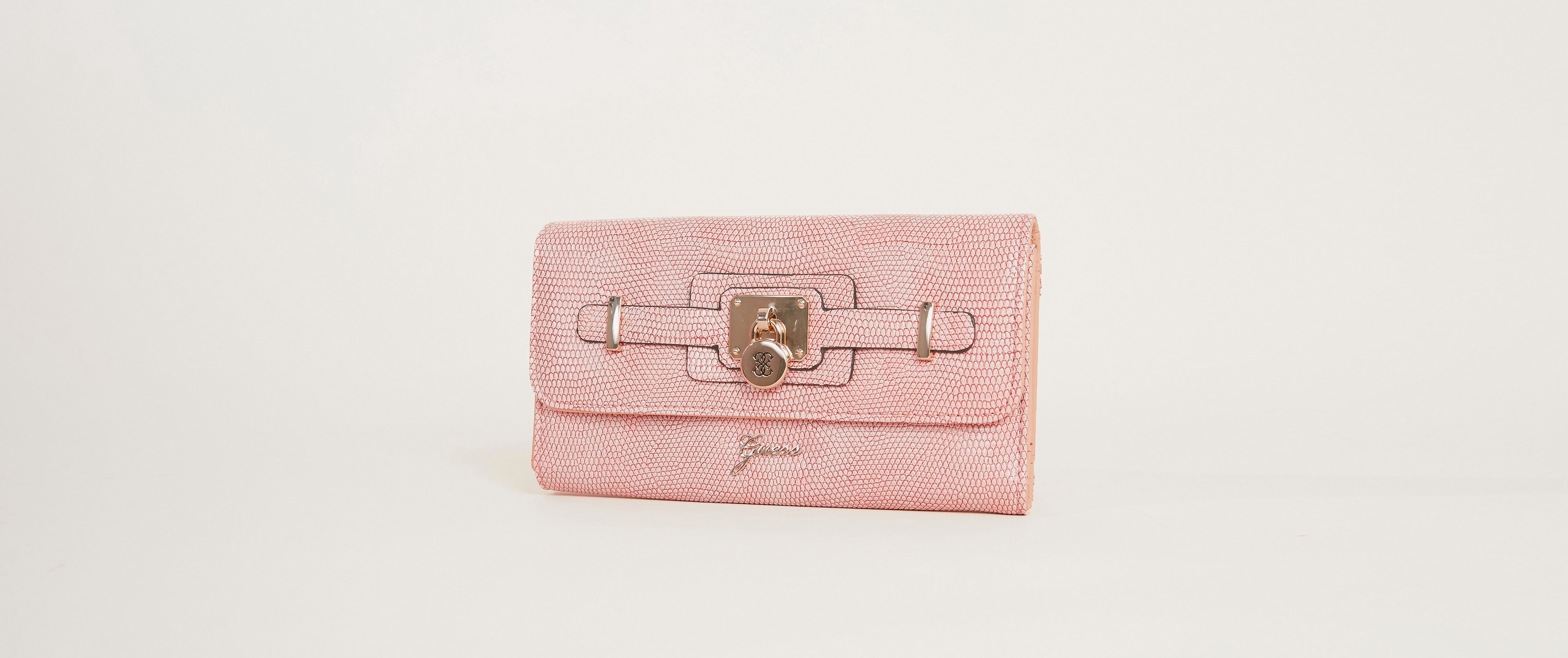 Guess Greyson Wallet Women's Accessories in Rose Buckle