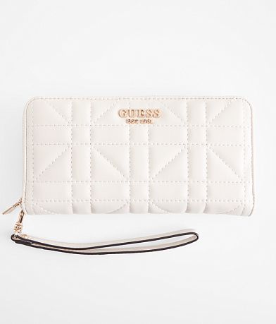 Guess Assia Quilted Wristlet Wallet front view