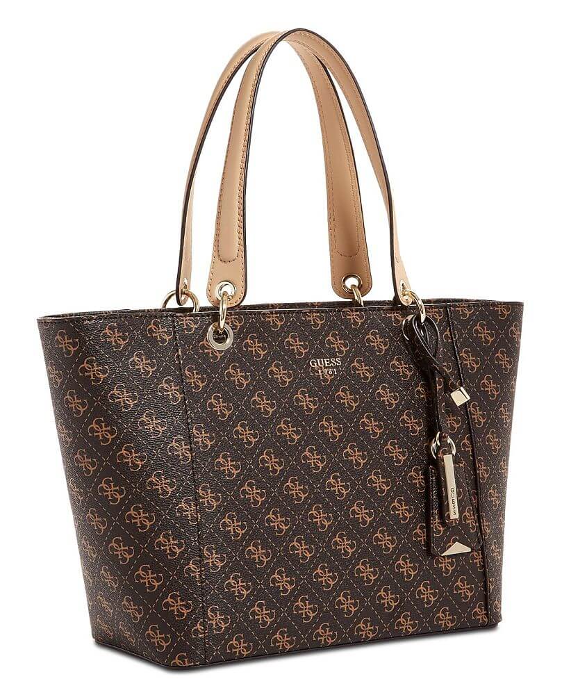 Guess brown tote bag sale