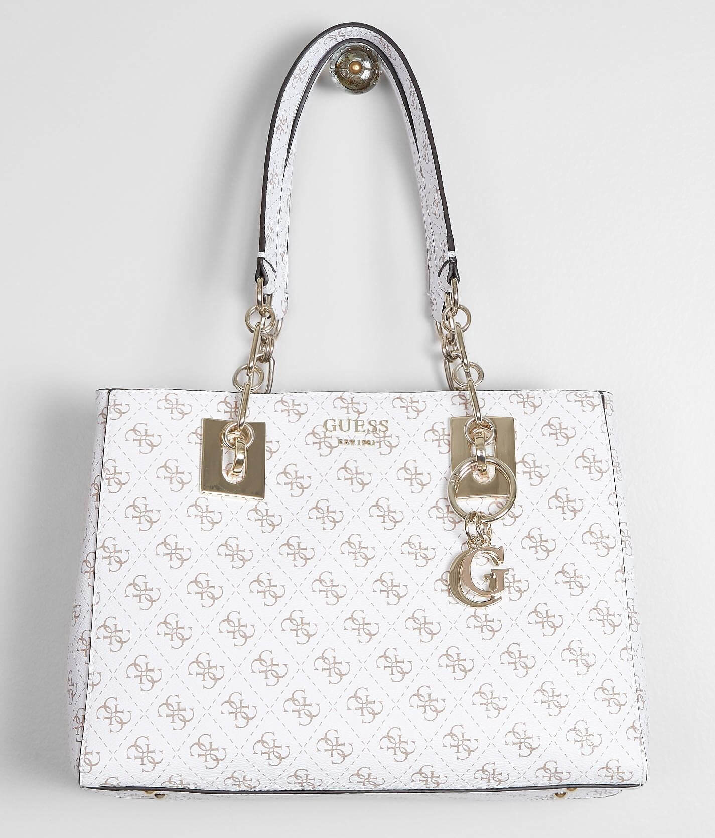 white guess purse