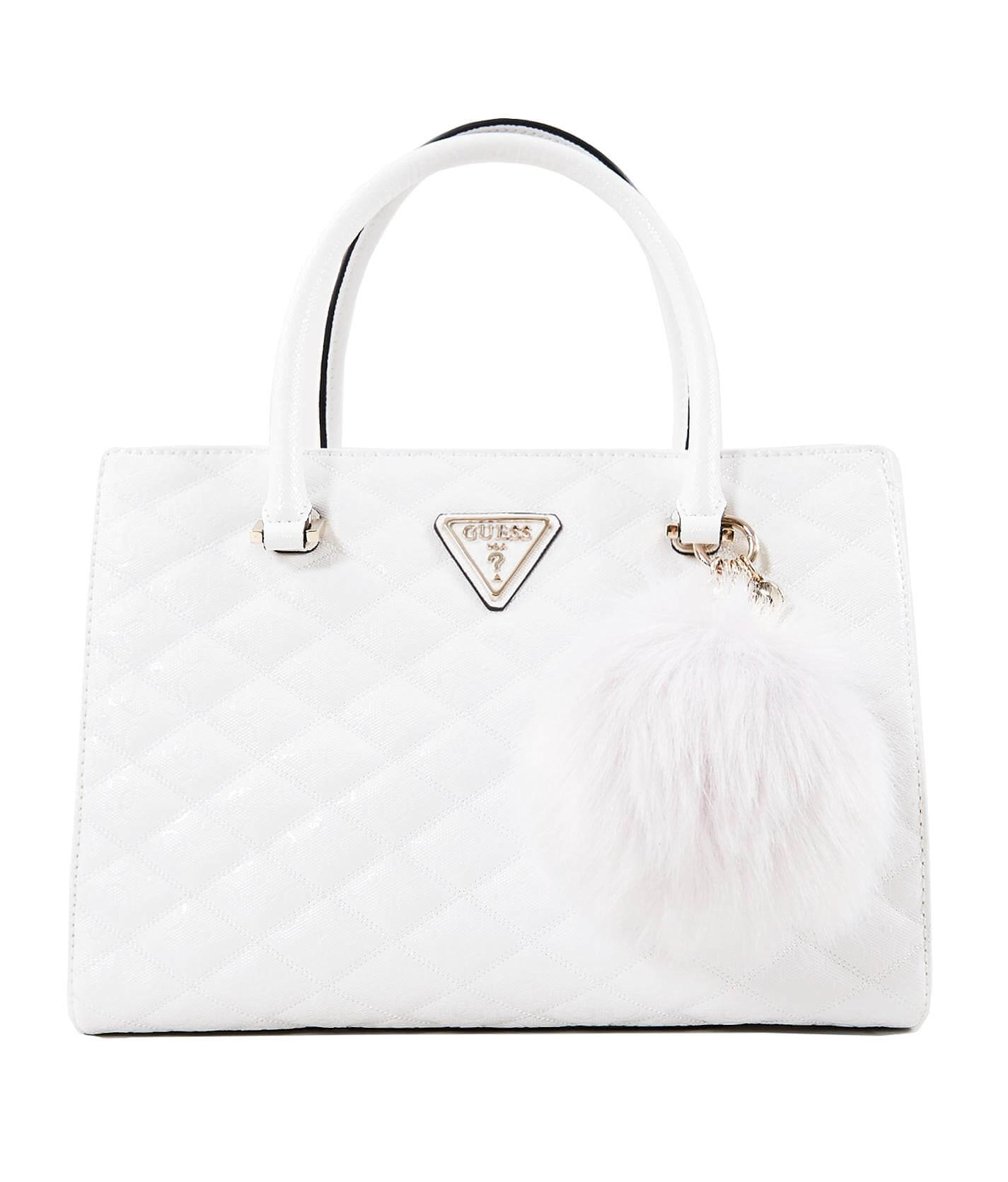 white guess purse