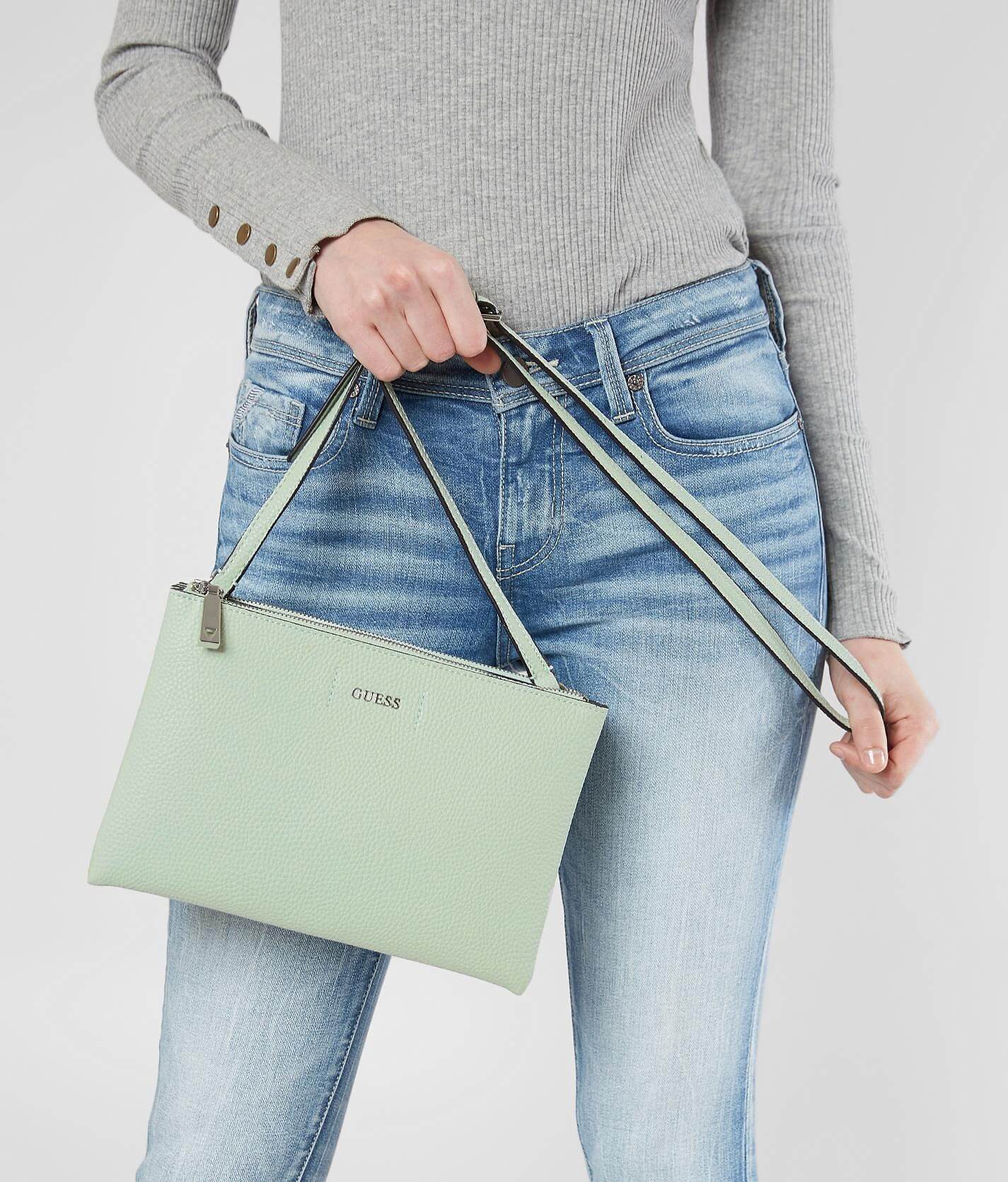 guess mint green handbag