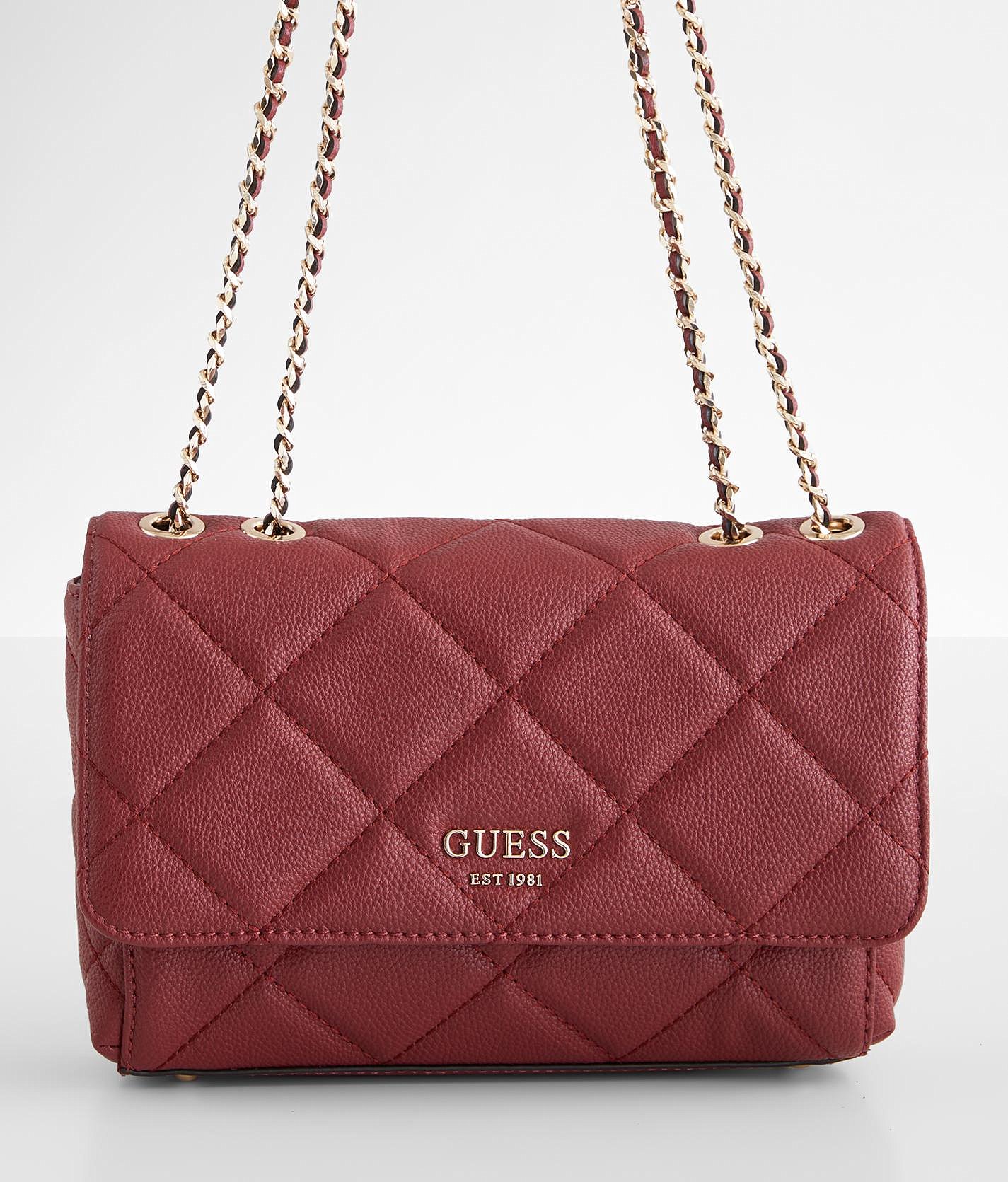 red guess crossbody purse