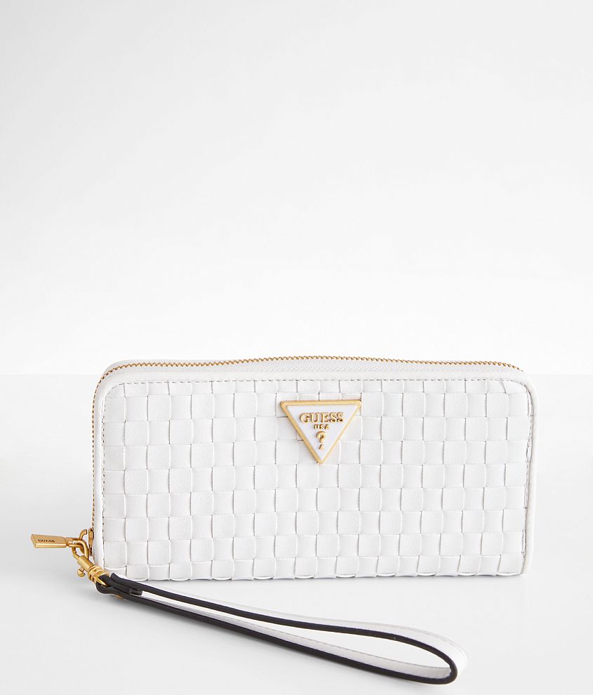 Guess Lisbet Weaved Wristlet Wallet - Women's Bags in Stone | Buckle