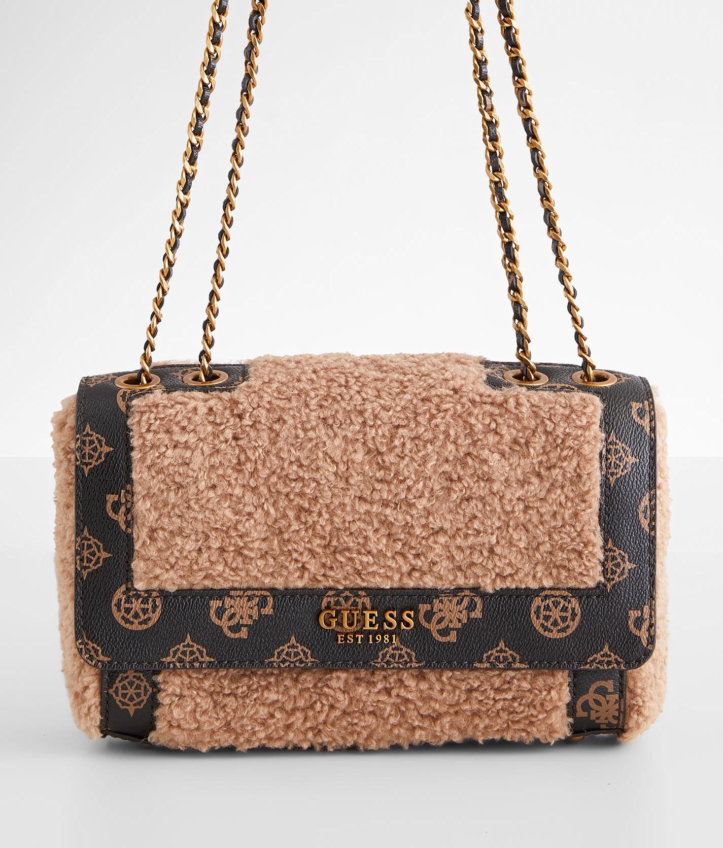 Guess Bolso bandolera convertible Greta para mujer - Mocha Multi, Moca