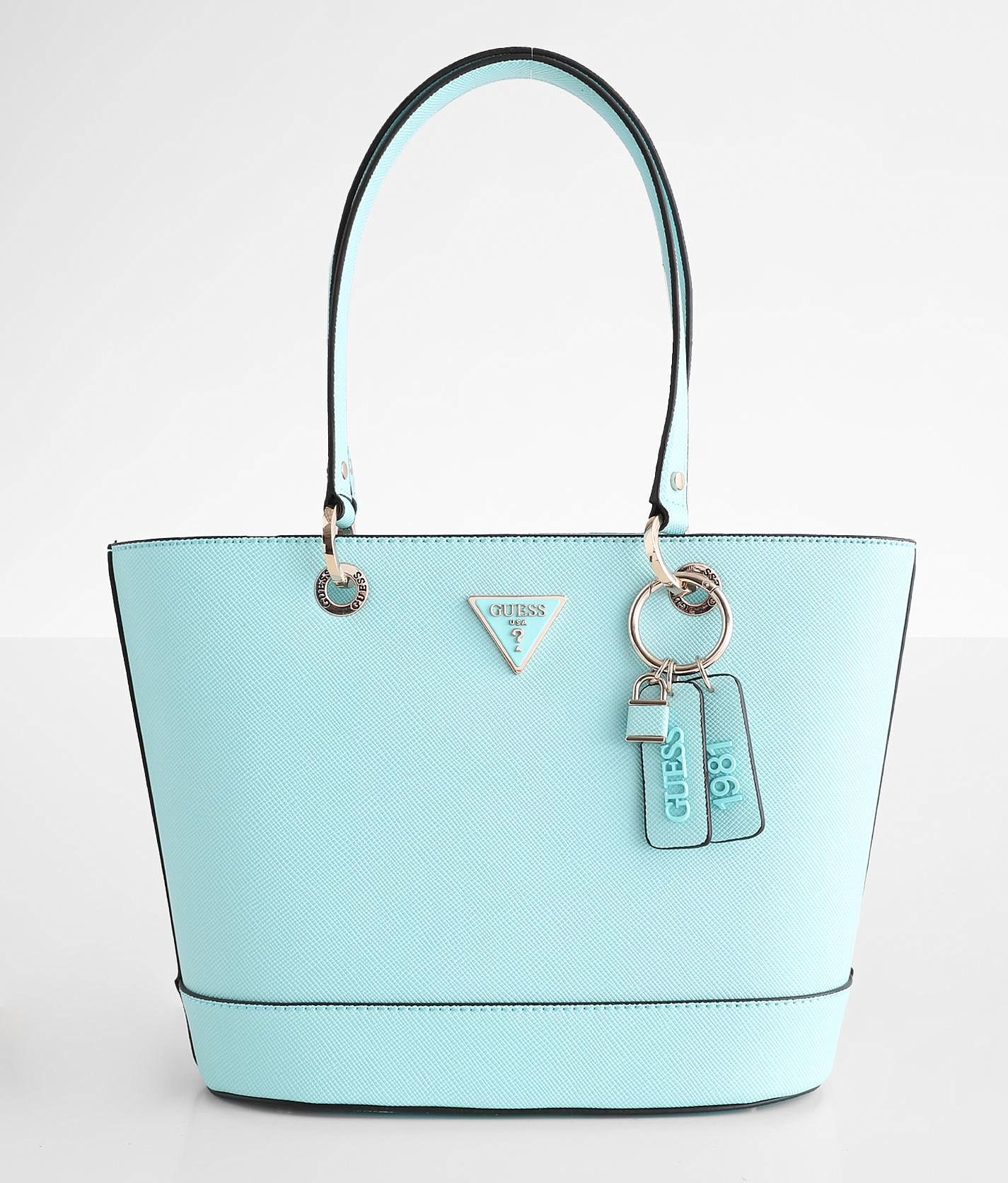 Guess Noelle Elite Tote Purse Women s Bags Wallets in Turquoise Buckle