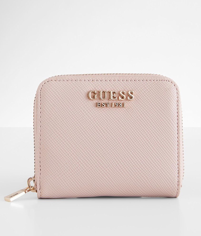 Guess Laurel Small Zip Around Wallet - Light Rose