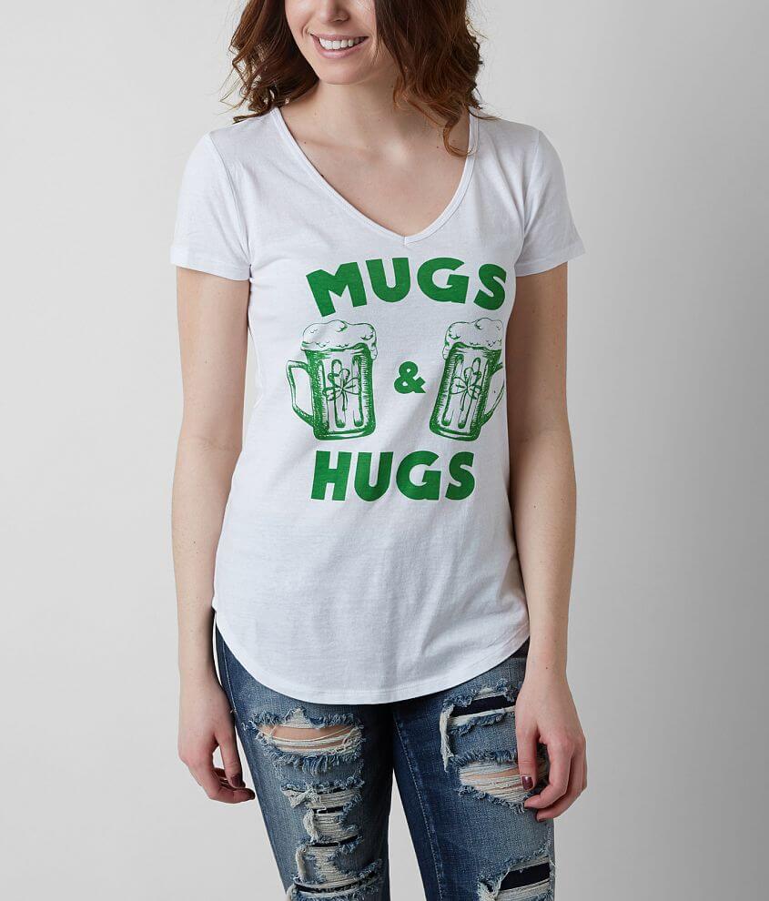 Recycled Karma Mugs &#38; Hugs T-Shirt front view