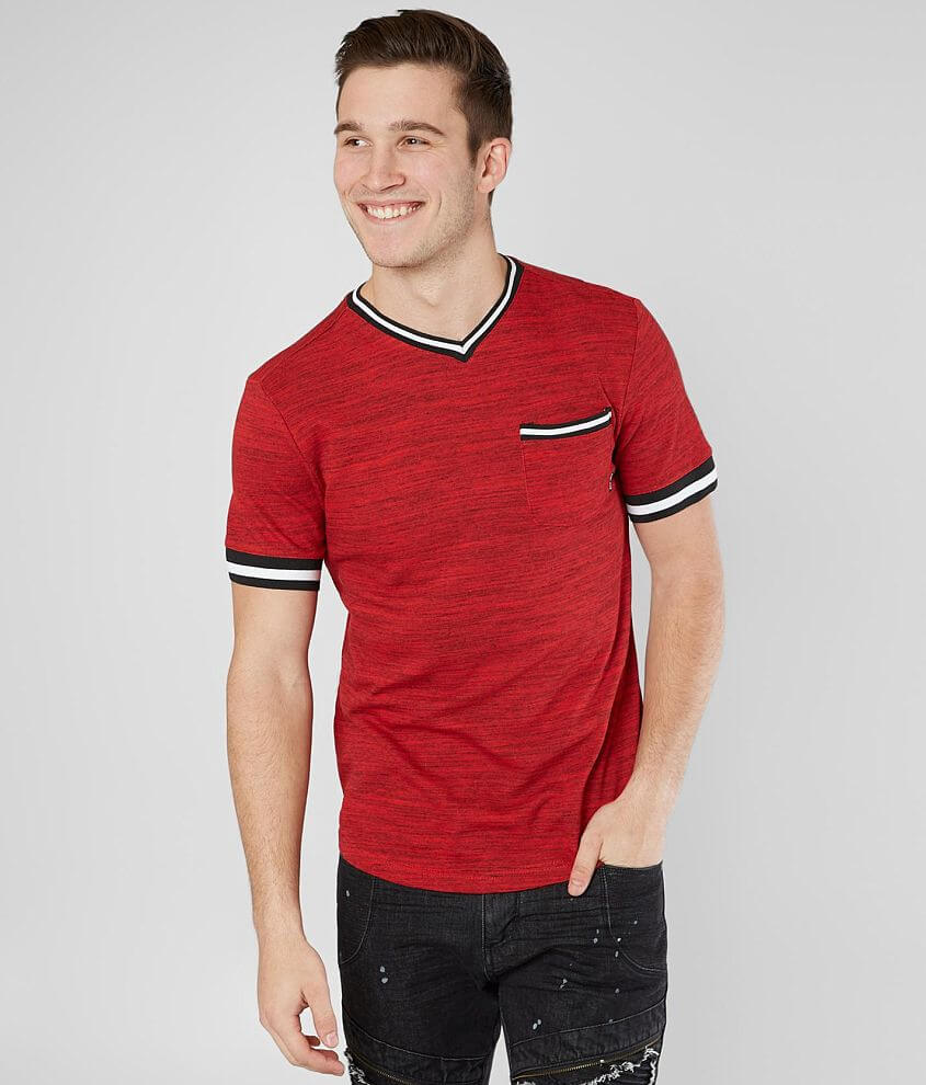 Image of Rebel Star Marled V-Neck T-Shirt