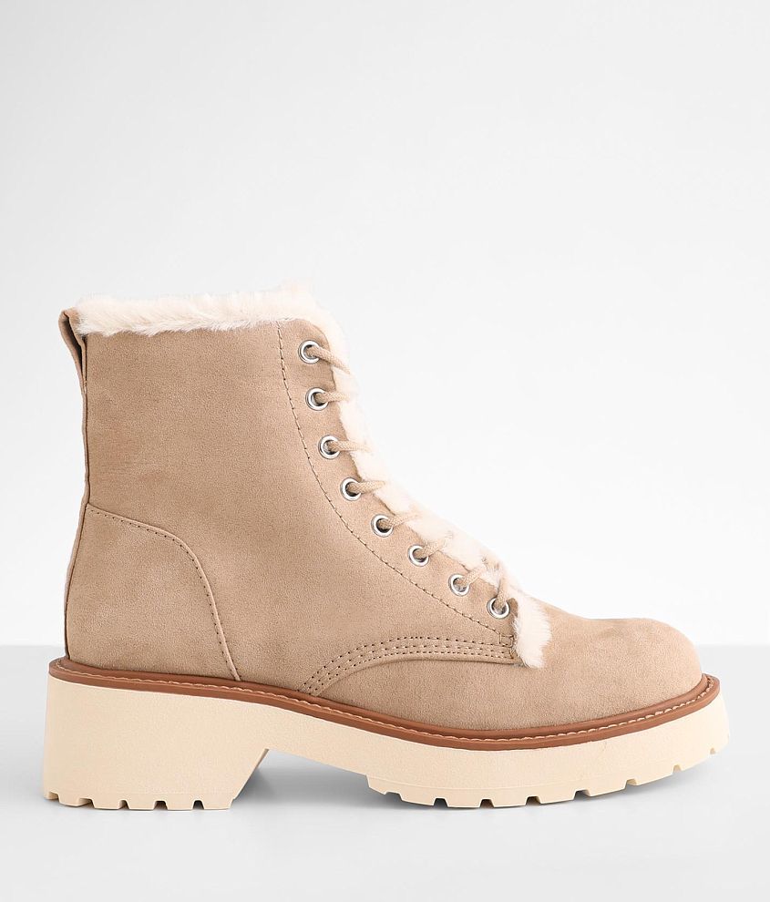 Madden Girl Carraf Hiker Boot - Women's Shoes in Sand | Buckle