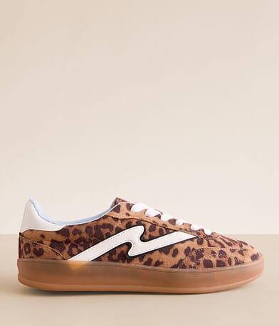 Madden Girl Gia Leopard Print Sneaker front view