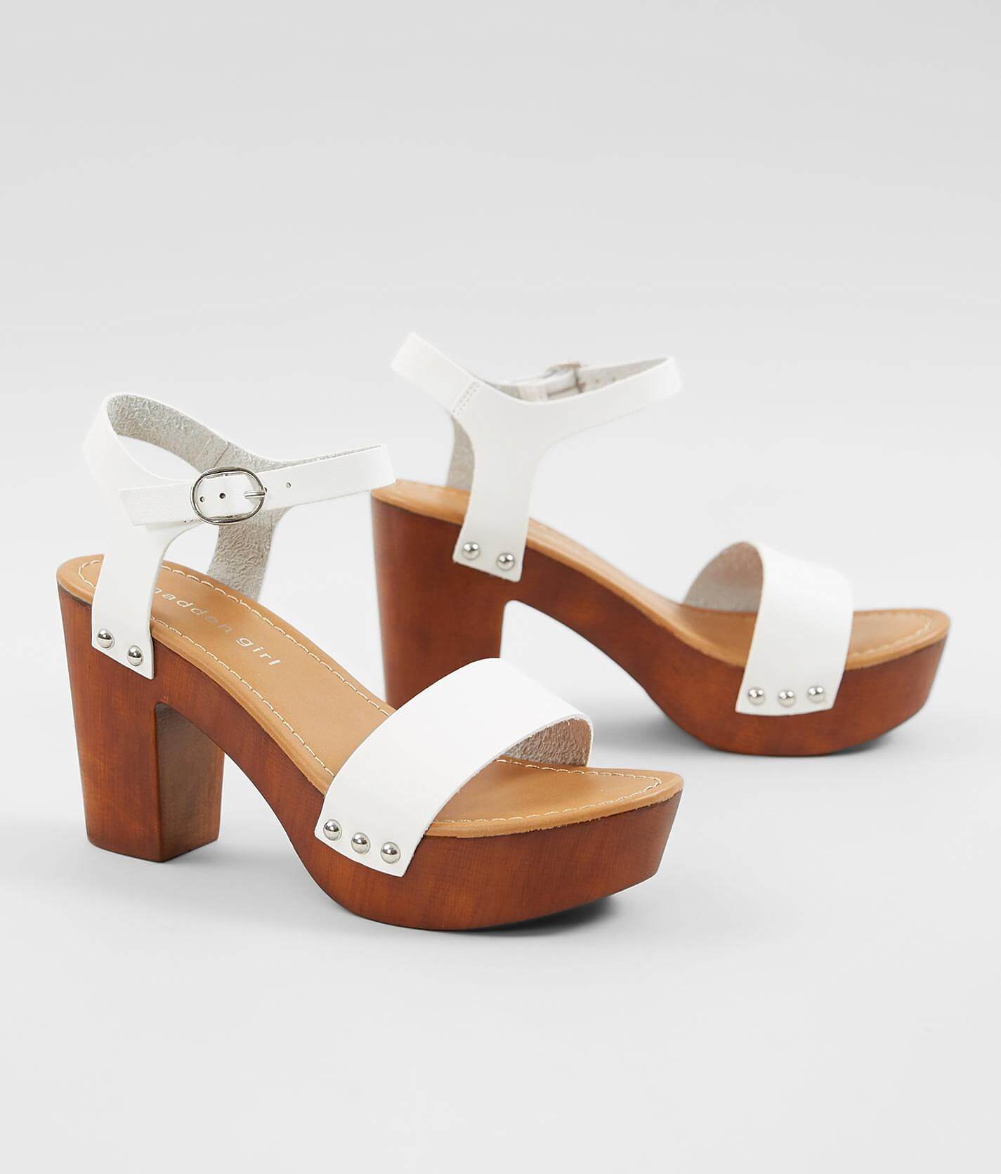 madden girl white heels