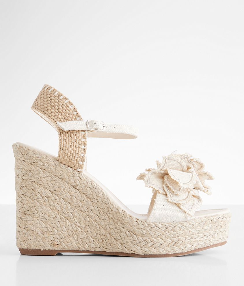 Madden Girl Nala Rosette Espadrille Wedge Sandal front view