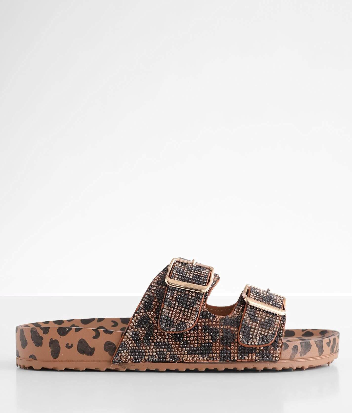 Madden Girl Teddy Rhinestone Sandal Women's Shoes in Cognac