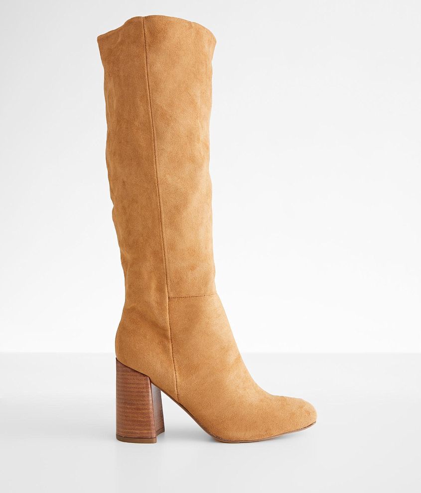 Madden Girl Wiliam Tall Boot Women s Shoes in Camel Fab Buckle