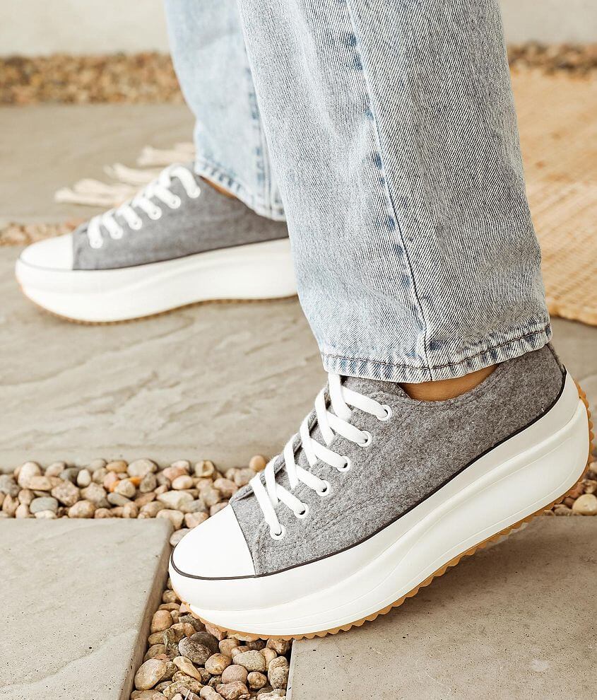 Grey platform sale sneakers