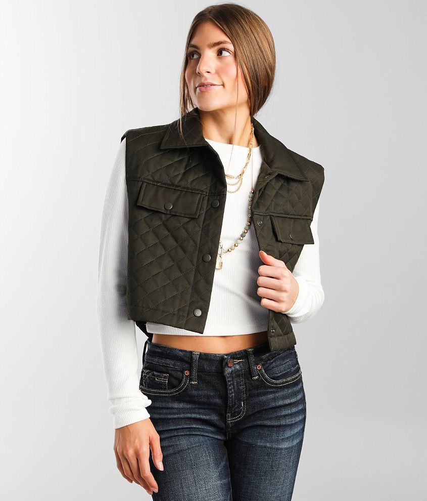 BKE Quilted Vest front view
