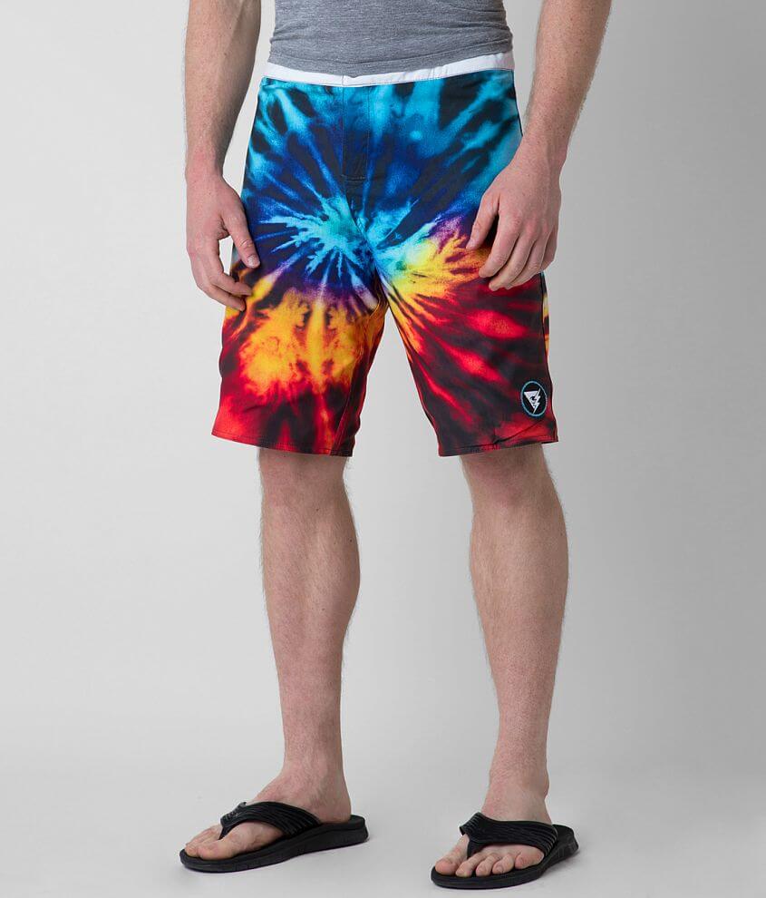 Society Trip Reversible Stretch Boardshort front view