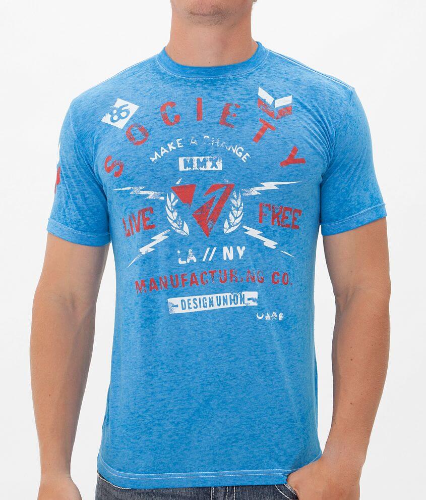 Society Speed Shop T-Shirt - Men's T-Shirts in Ocean Blue | Buckle