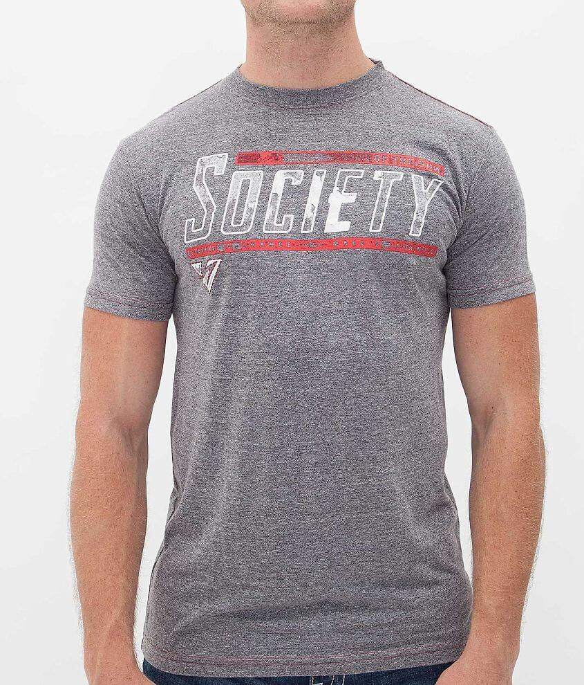 Society Double Standards TShirt Men's TShirts in Grey Buckle
