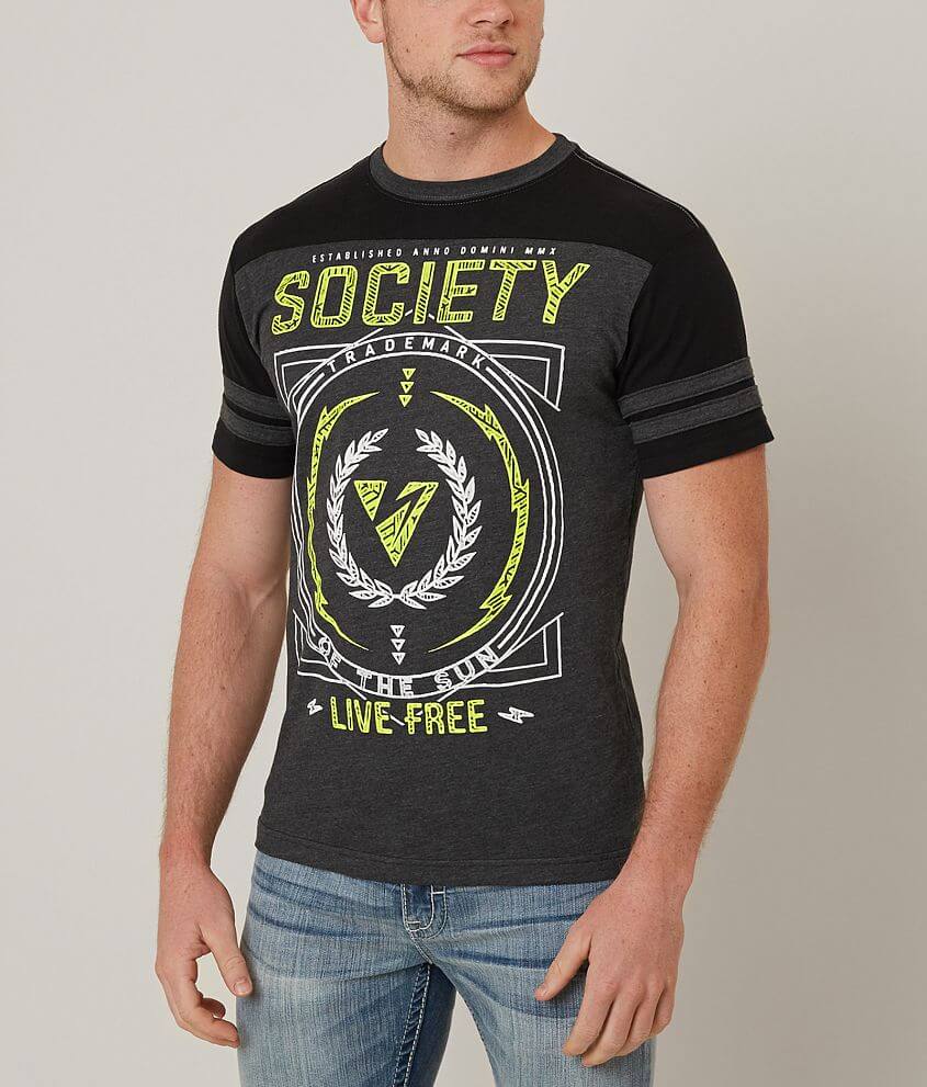 Society Clipped T-Shirt front view