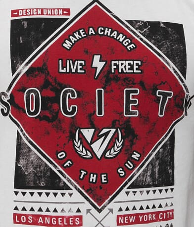 Society Elevator Set On T-Shirt FRONT_DETAIL