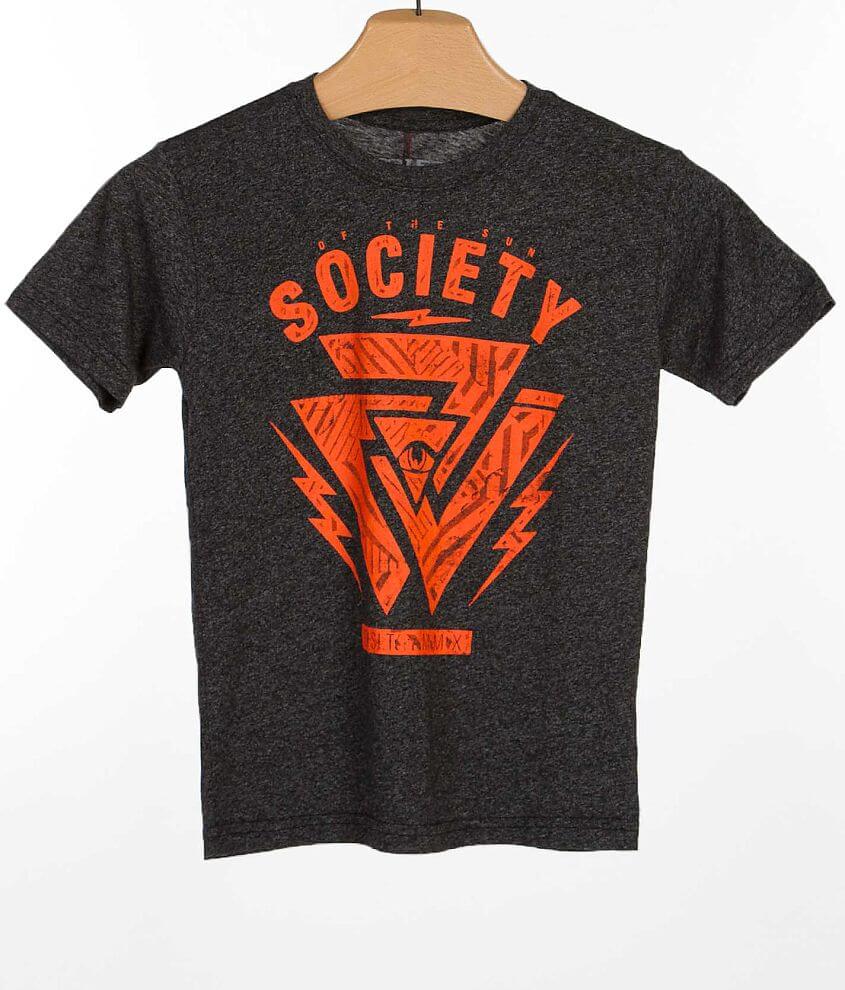 Boys - Society Turn Up T-Shirt front view