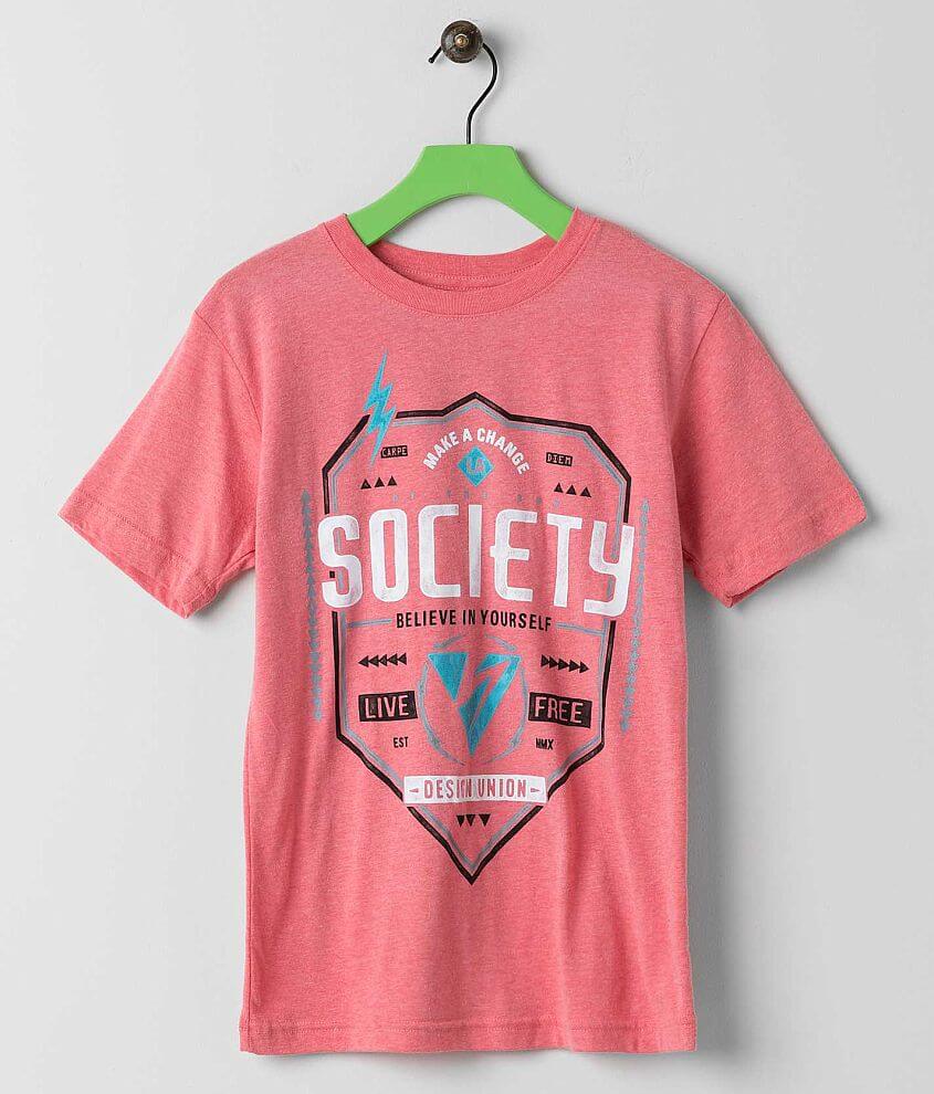 Boys - Society Full Body T-Shirt front view