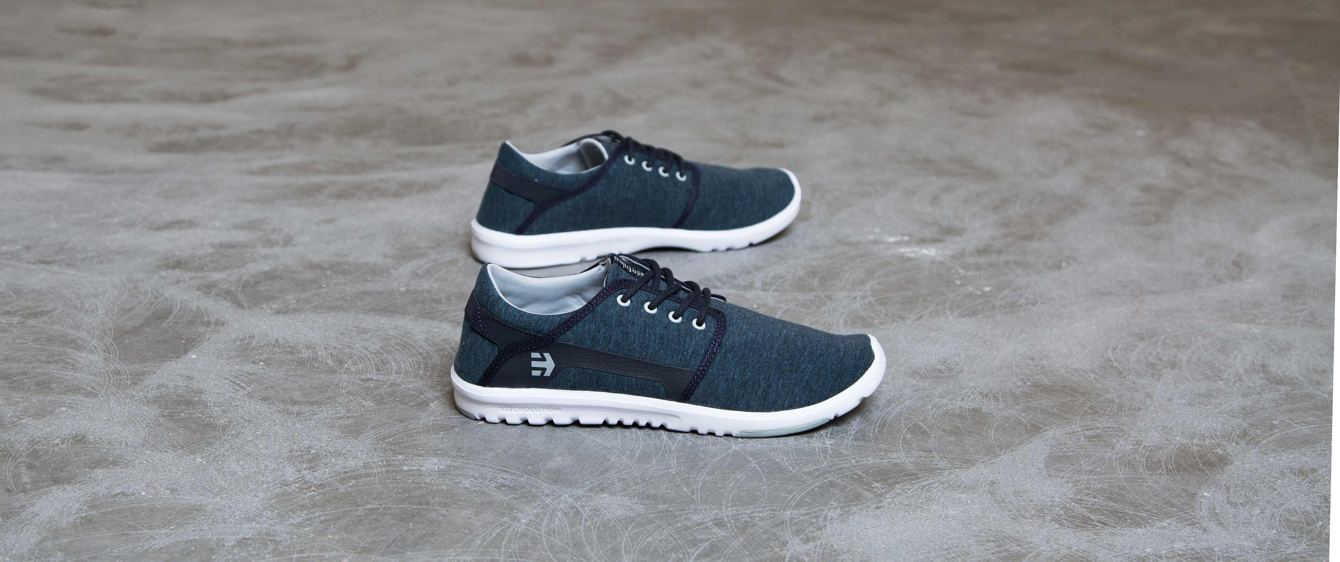 etnies Scout Shoe Clothing in Navy Grey White Buckle