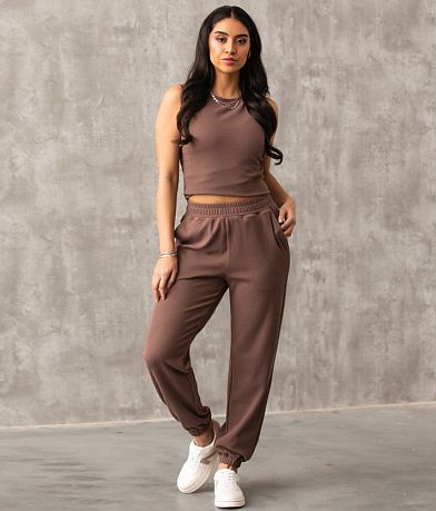 Buckle Black Textured Jogger MISC_DETAIL_1